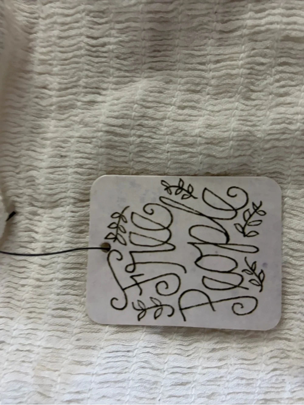 Free People Cream Crochet Lace Ruffle Tank - Picture 4 of 4